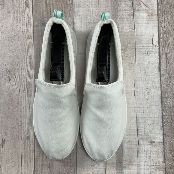 Vionic Beach Marshall Womens 7.5 Canvas Slip On Sneaker Flats Casual Shoes White - Picture 5 of 14